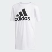 adidas Climalite Badge of Sport Tee - White | Free Shipping with