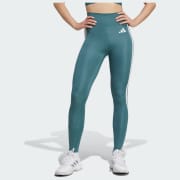 adidas Optime Essentials 3-Stripes 7/8 Leggings - Green