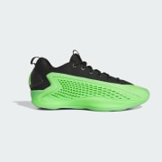 adidas Anthony Edwards 1 Lucid Lime Low Basketball Sneakers