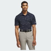 adidas Ultimate365 Mesh Glimmer Print Polo Shirt - Blue