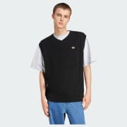 アディダス アディダス オリジナルス 70s ニットベスト - ブラック