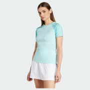 adidas Adicolor 3-Stripes Raglan Slim Tee - Blue | adidas