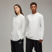 adidas Y-3 Graphic Long Sleeve Tee - Black | Free Shipping
