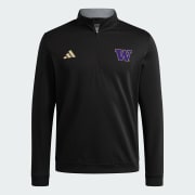 adidas Washington Huskies Coaches Elevated Golf Quaterzip