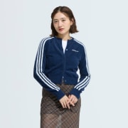 アディダス フラッフィー ニットカーディガン - ブルー | アディダス