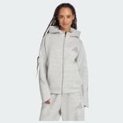 adidas Z.N.E.プレミアム フルジップ パーカー - グレー | アディダス