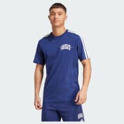 adidas Collegiate Script Graphic Tee - Blue | Free Shipping with