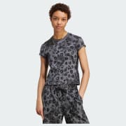 Animal Print 3-Stripes Tee