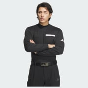 アディダス 【ゴルフ】ジャカード UVケア付き モックネック 長袖
