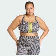 ADIDAS x FARM RIO OPTIME BRA PLUS SIZE - Black | Free Shipping