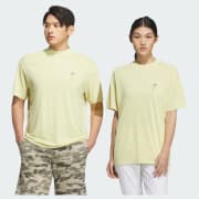 adidas セットアップ　半袖モックネック　スカート　イエロー系　サイズOT adidas セットアップ 半袖モックネック スカート イエロー系