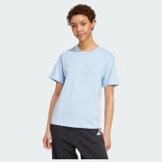 adidas Essentials Small Logo Cotton Tee - Grey | Free