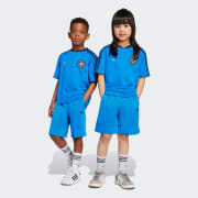 アディダス キッズ用Tシャツ セットアップ - ブルー | アディダス ジャパン
