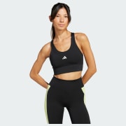adidas Run Pocket Medium Support Bra - White | Free Shipping