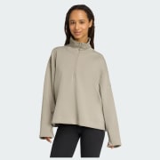 adidas Soft Lux Quarter-Zip - Green | Free Shipping with