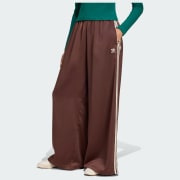 adidas Spodnie dresowe Adicolor Satin Wide Leg - Czerń