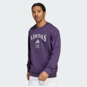 adidas Heritage Graphic Crew Sweatshirt - White | Free