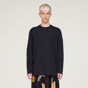 adidas Y-3 Graphic Long Sleeve Tee - Black | Free Shipping
