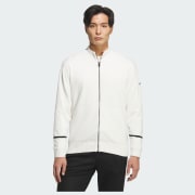 新品　今季37,400円　Lサイズ　アディダスゴルフ　ニット　セットアップ 白 adidas ニット セーター スリーストライプス 防風 長袖