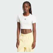 アディダスオリジナルス エッセンシャルズ リブ Tシャツ 白 黒 adidas tシャツ エッセンシャルズ リブ Tシャツ / アディダス