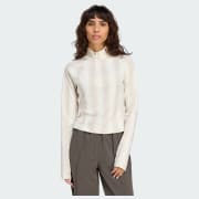 adidas Half-Zip Graphic Football Long-Sleeve Top - Pink