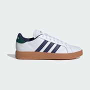 Couleur du produit : Cloud White / Dark Blue / Collegiate Green