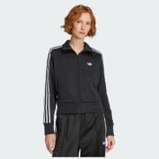 adidas Firebird Adicolor Knit Track Top - Black | Free