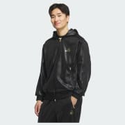 アディダス Stadium Gold ルーズフィット フードトラックトップ