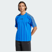 VINTAGE 90s ADIDAS FOOTBALL SHIRT SOCCER JERSEY BLUE