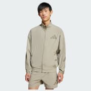 adidas Z.N.E. Woven Track Top - Beige | Free Shipping with