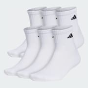 Athletic Cushioned Quarter Socks 6 Pairs XL
