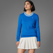 adidas Originals Cashmere Knit Sweater - Blue | Free Shipping with