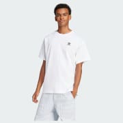 adidas Trefoil Essentials Oversized Tee - White | Free