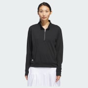 adidas Ultimate365 Half-Zip Layering Top - Black | Free