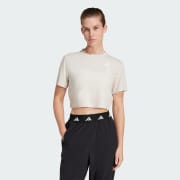 adidas Train Essentials Boxy Workout Tee - White | Free