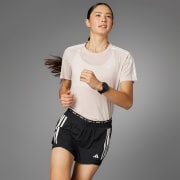 adidas Own the Run 3-Stripes 2-in-1 Shorts - Black | Free
