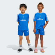 adidas Football Shorts and Tee Set Kids - Blue | Free