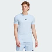 adidas Designed for Training Workout Tee - Blue | Free