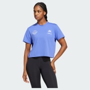 アディダス Les Mills チーム グラフィック半袖Tシャツ - ブルー