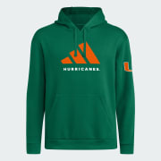 adidas Miami Hurricanes adi DNA Fleece Hoodie - Green | Free