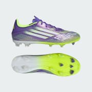 adidas F50 League Multi-Ground Soccer Cleats - White | Free