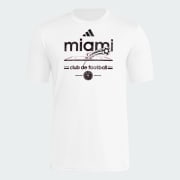 adidas Inter Miami CF Short Sleeve Tee - White | Free