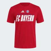 adidas FC Bayern Grapic Tee - Red | Free Shipping with adiClub