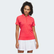 adidas Ultimate365 Heathered Twistknit Polo Shirt - Red