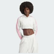 adidas Slim Crop Track Top - White | adidas Türkiye
