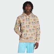 Tile Allover Print Loose Hoodie