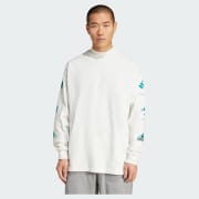 adidas Equipment Long Sleeve Graphic Tee - White | Free