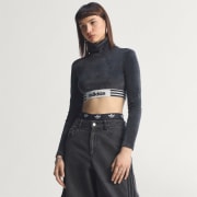 adidas Originals クロップ Tシャツ ブラック M レディース ファイヤーバード トレフォイル クロップTシャツ