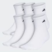 Athletic Cushioned Quarter Socks 6 Pairs XL