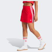 adidas Adicolor 3-Stripes Mini Skirt - Red | Free Shipping